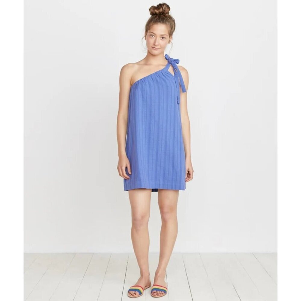 Marine Layer Women's Cassia Dress Shoulder Ties Medium Beachy Nautical